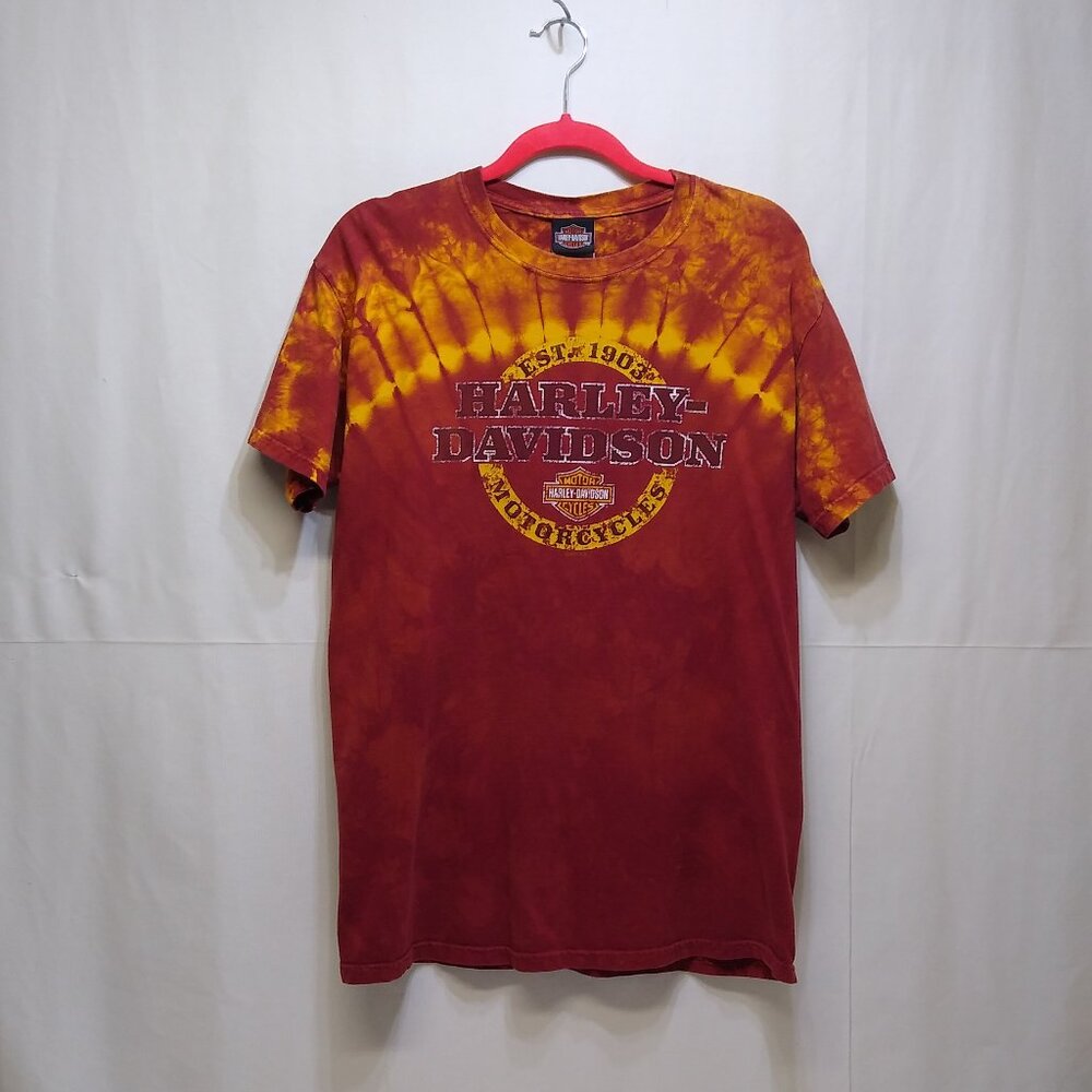 Harley Davidson T-Shirt Cycle Connection Joplin, Mo 100% Cotton Men's Medium VTG